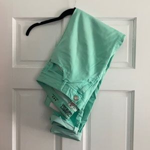 Mint green jeggings